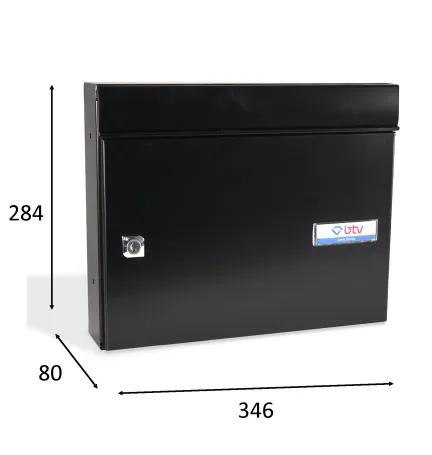 BUZON EXPO APAISADO NEGRO 284 x 346 x 80mm